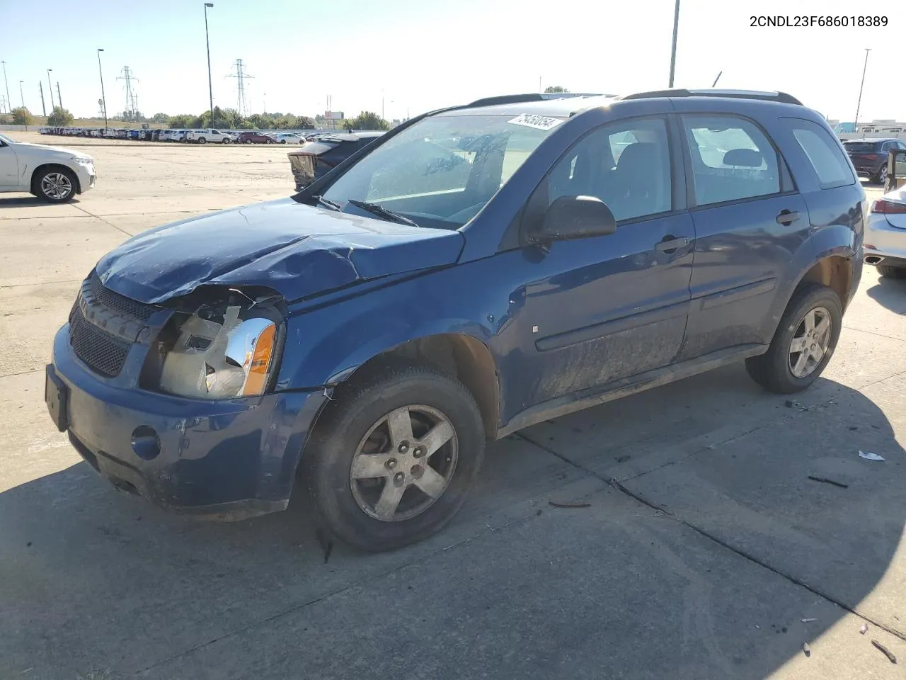 2008 Chevrolet Equinox Ls VIN: 2CNDL23F686018389 Lot: 75450054