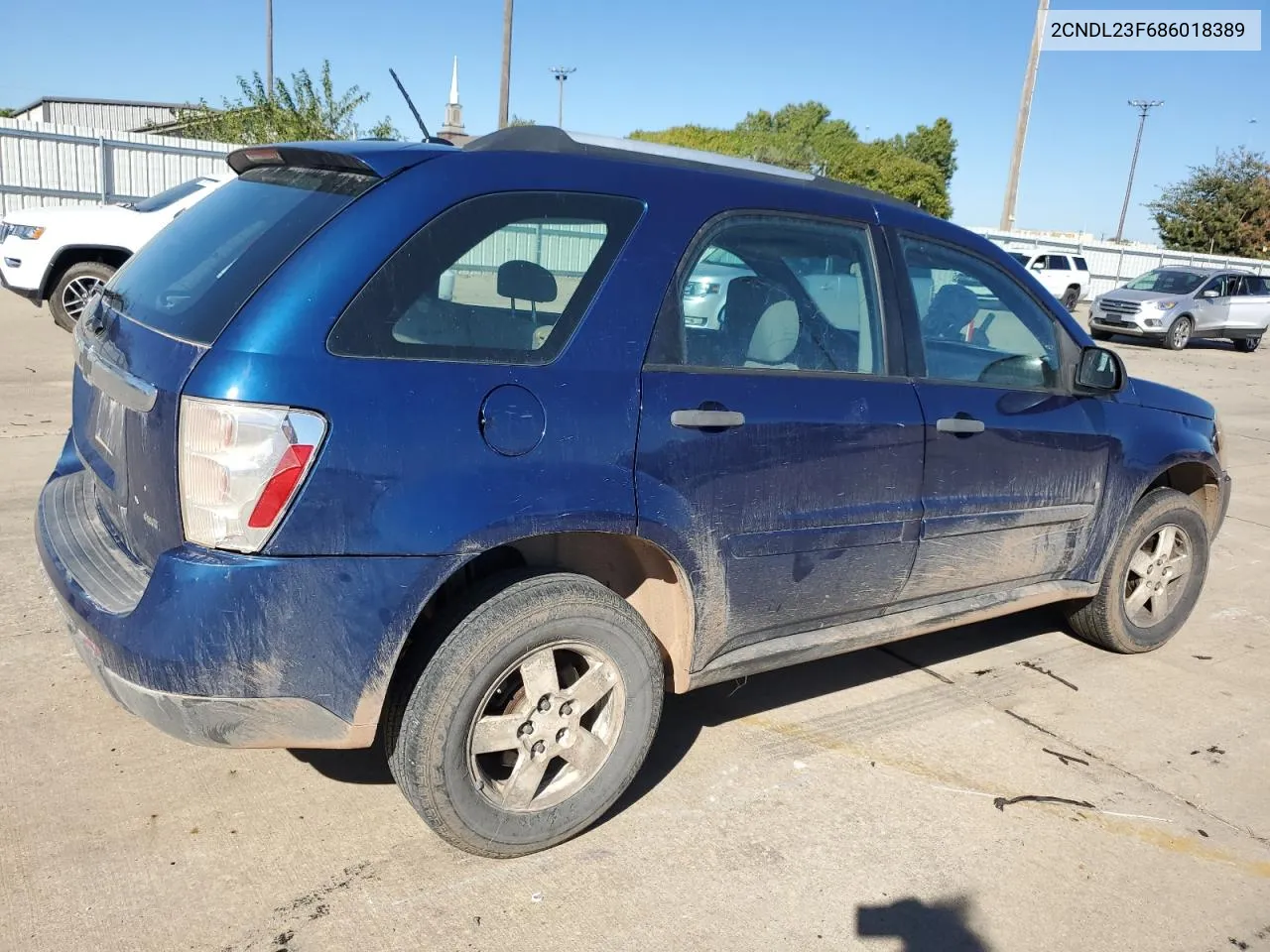 2008 Chevrolet Equinox Ls VIN: 2CNDL23F686018389 Lot: 75450054