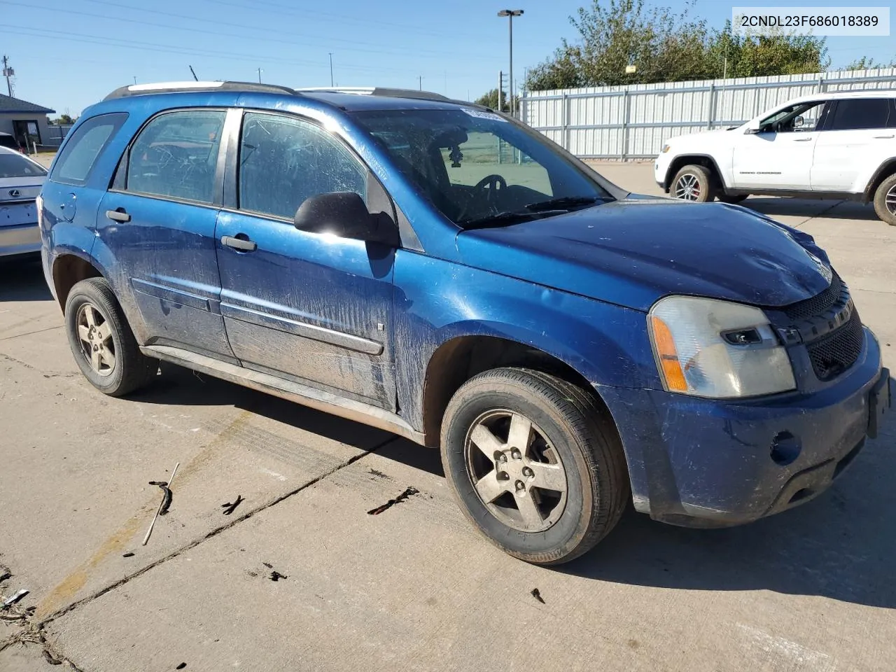 2008 Chevrolet Equinox Ls VIN: 2CNDL23F686018389 Lot: 75450054