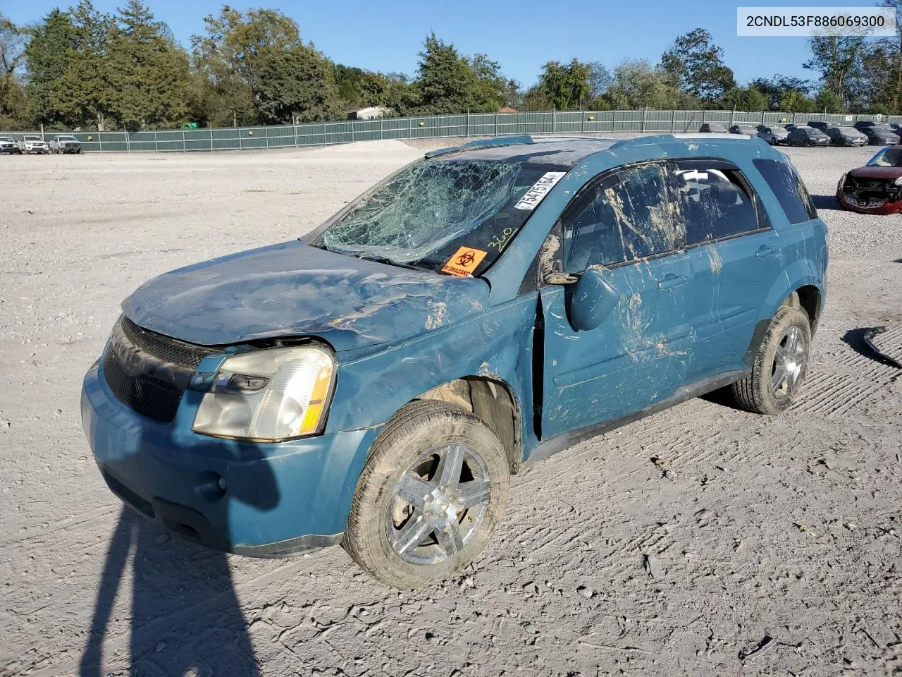 2CNDL53F886069300 2008 Chevrolet Equinox Lt