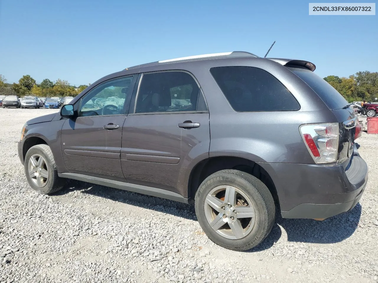 2008 Chevrolet Equinox Lt VIN: 2CNDL33FX86007322 Lot: 75774044