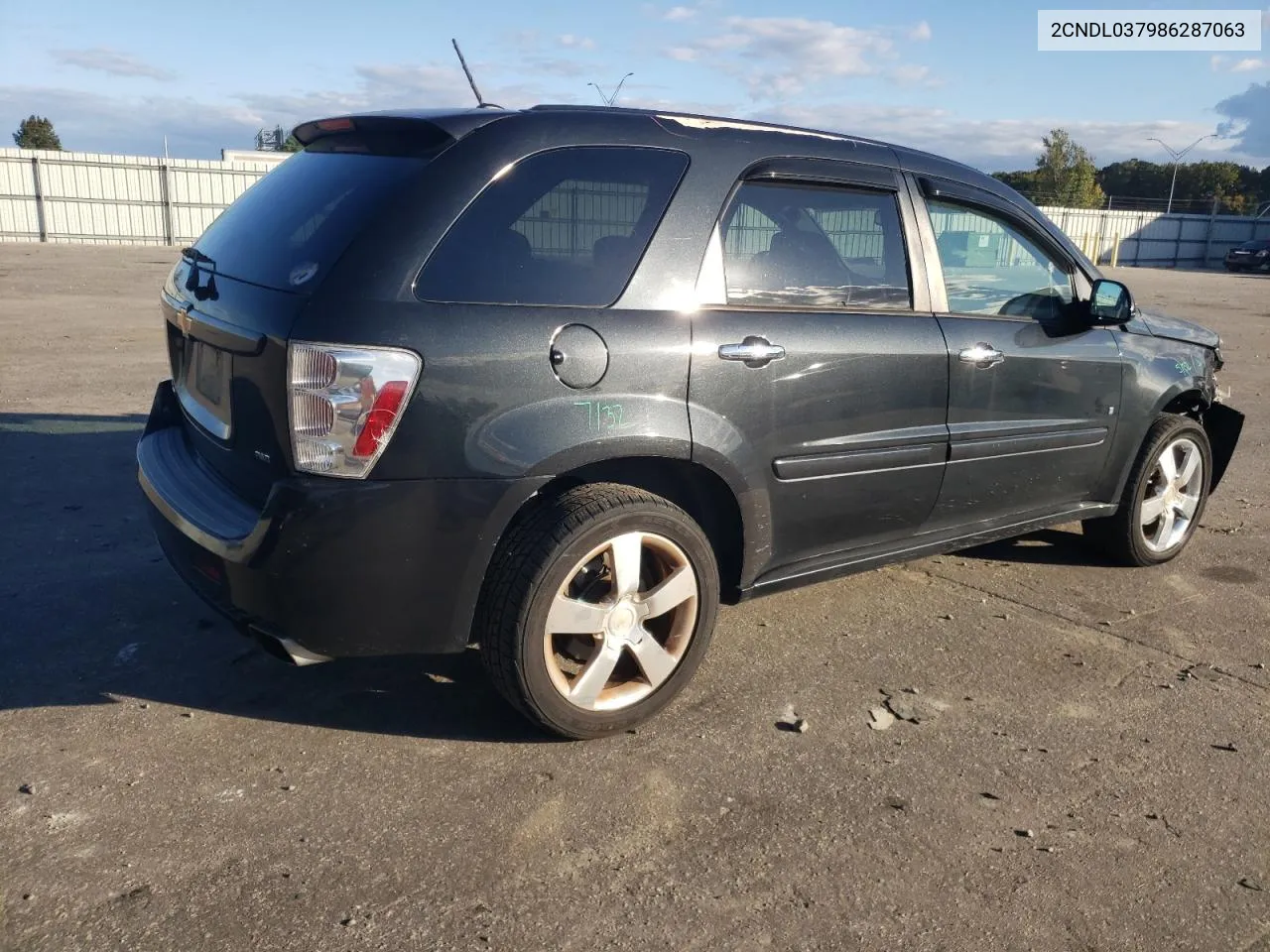 2008 Chevrolet Equinox Sport VIN: 2CNDL037986287063 Lot: 76268894