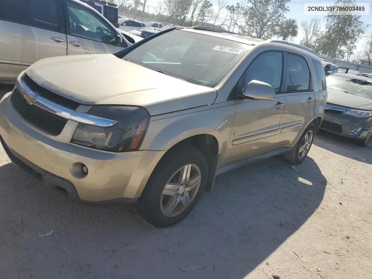 2008 Chevrolet Equinox Lt VIN: 2CNDL33F786003485 Lot: 76271894