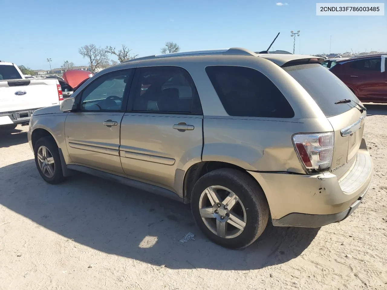 2008 Chevrolet Equinox Lt VIN: 2CNDL33F786003485 Lot: 76271894