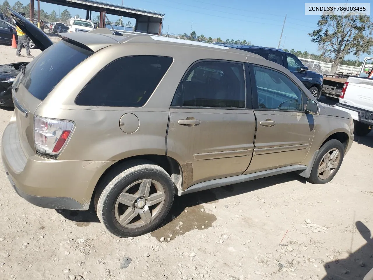 2008 Chevrolet Equinox Lt VIN: 2CNDL33F786003485 Lot: 76271894