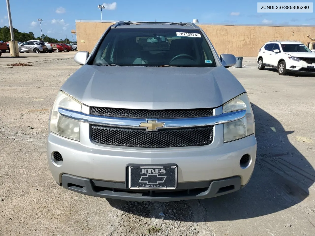 2008 Chevrolet Equinox Lt VIN: 2CNDL33F386306280 Lot: 78712874