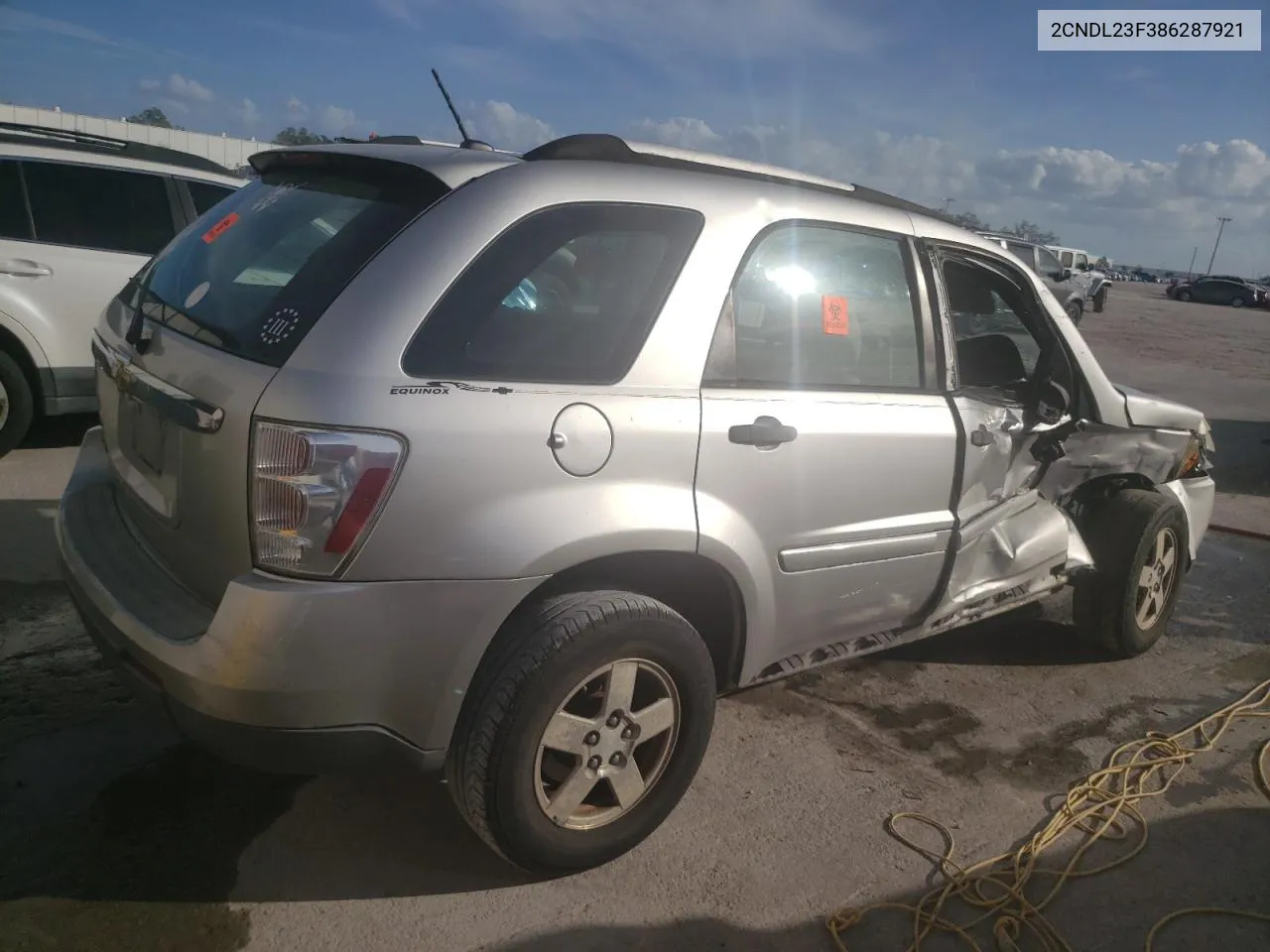 2008 Chevrolet Equinox Ls VIN: 2CNDL23F386287921 Lot: 79782234