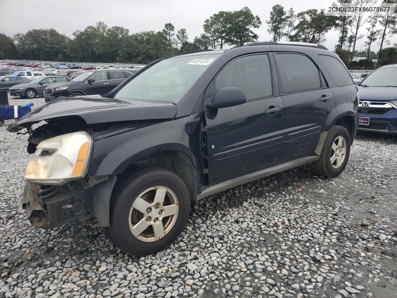 2008 Chevrolet Equinox Ls VIN: 2CNDL23FX86075677 Lot: 80251074