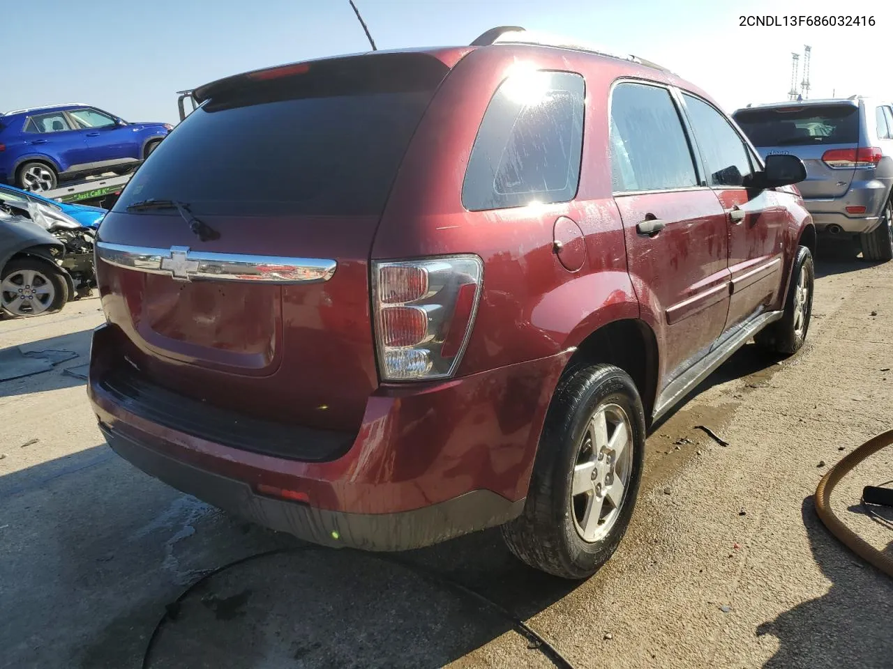 2008 Chevrolet Equinox Ls VIN: 2CNDL13F686032416 Lot: 81086424