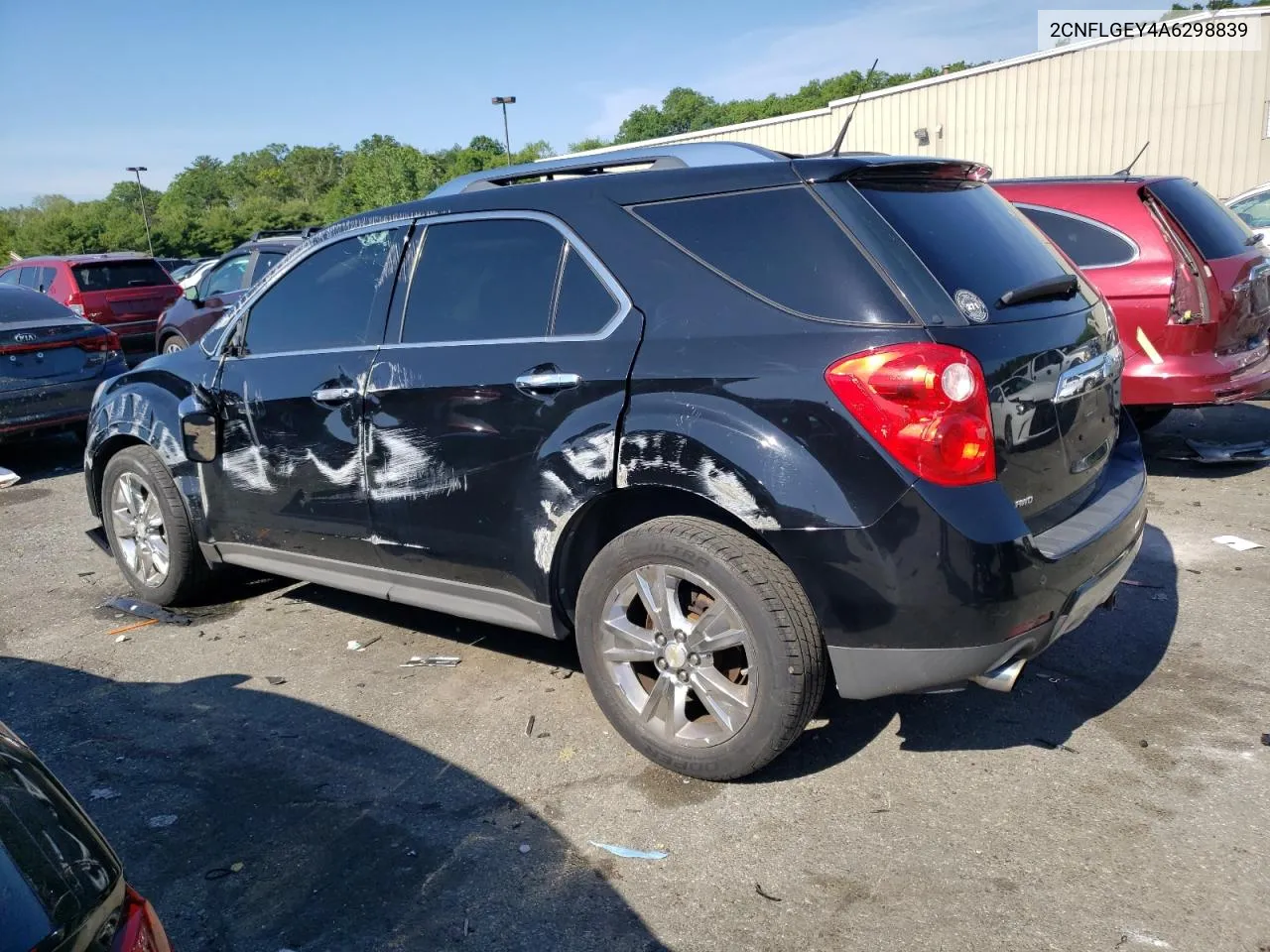 2010 Chevrolet Equinox Ltz VIN: 2CNFLGEY4A6298839 Lot: 57280984