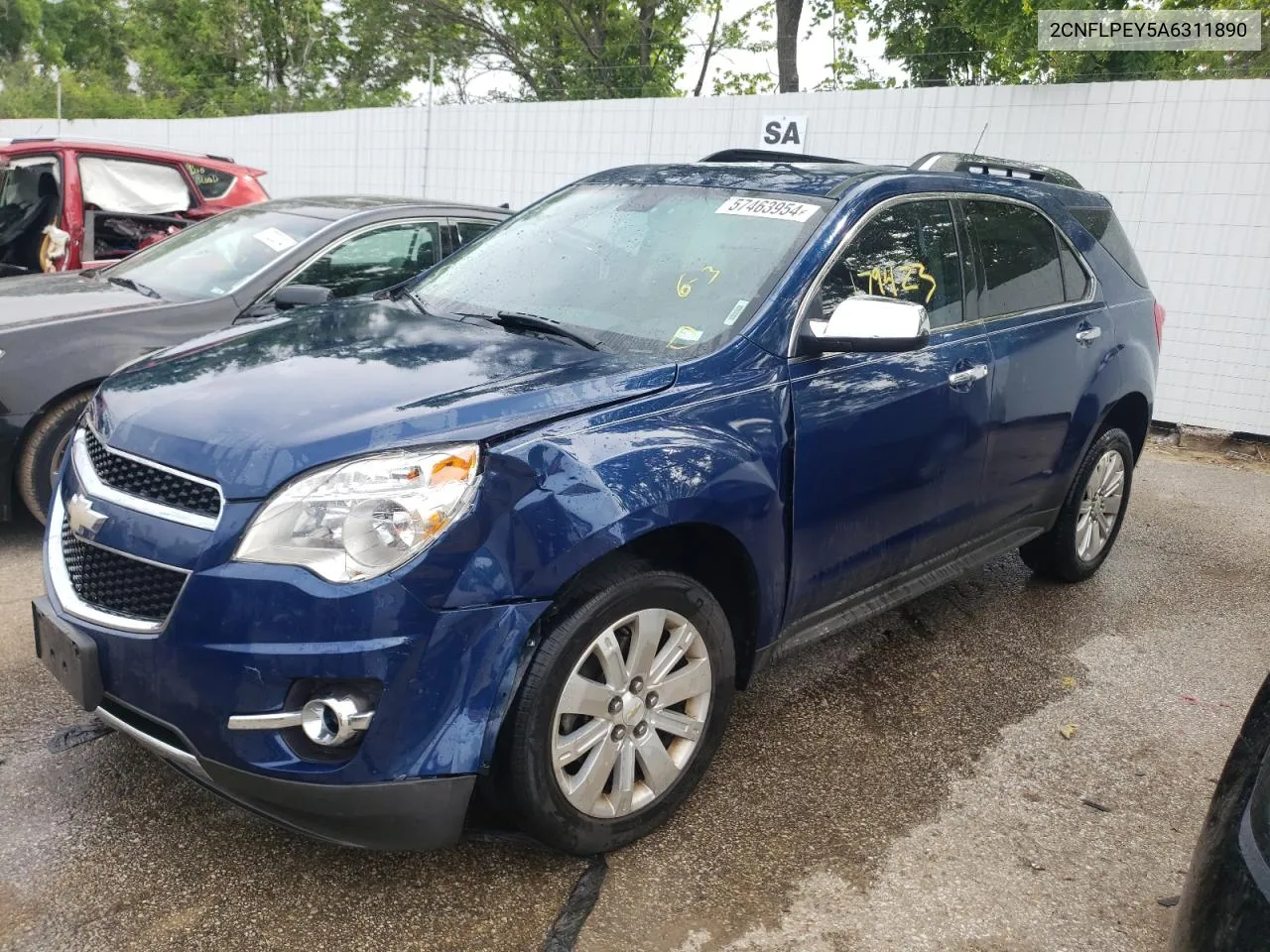 2CNFLPEY5A6311890 2010 Chevrolet Equinox Lt