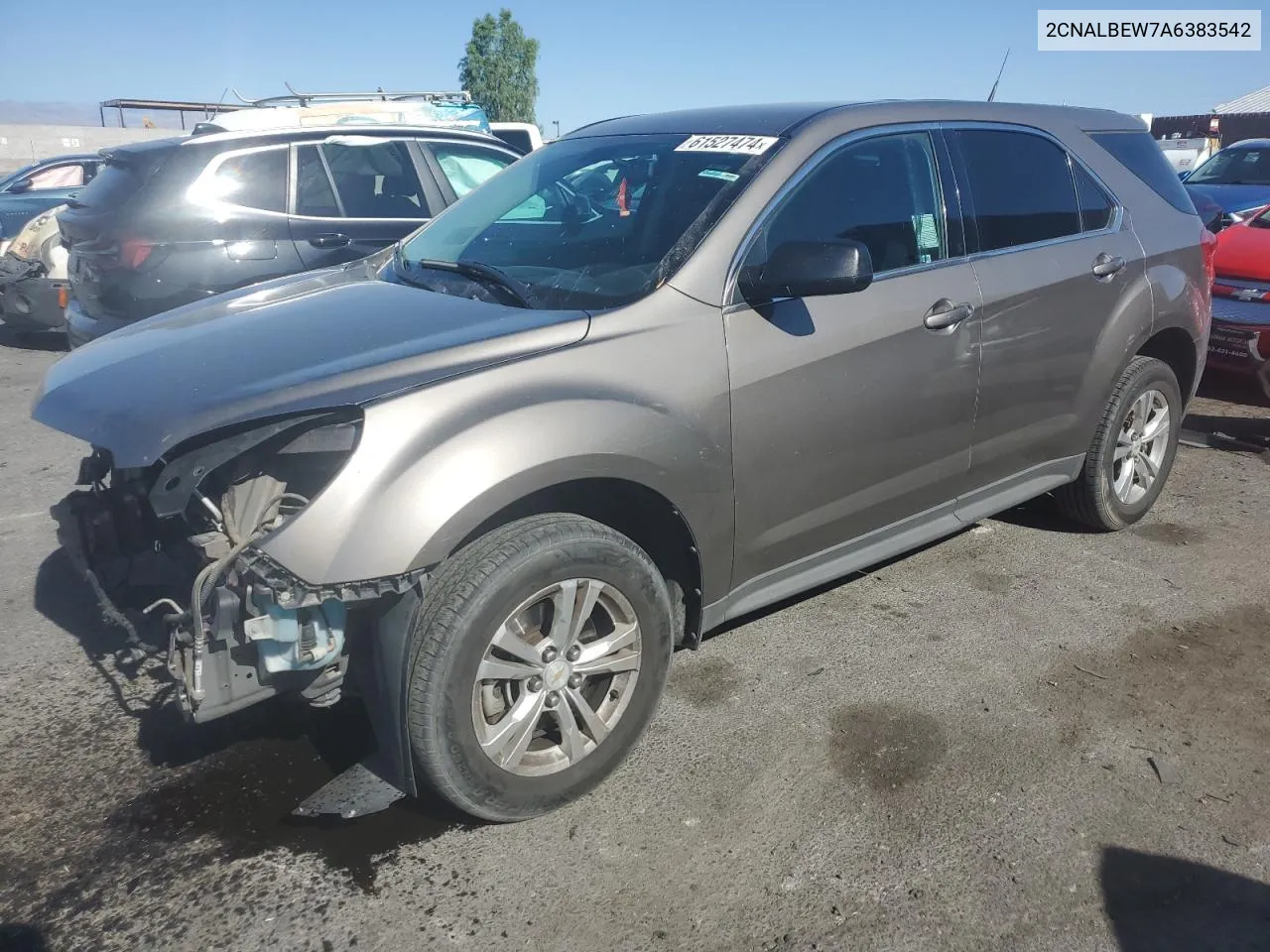 2010 Chevrolet Equinox Ls VIN: 2CNALBEW7A6383542 Lot: 61527474