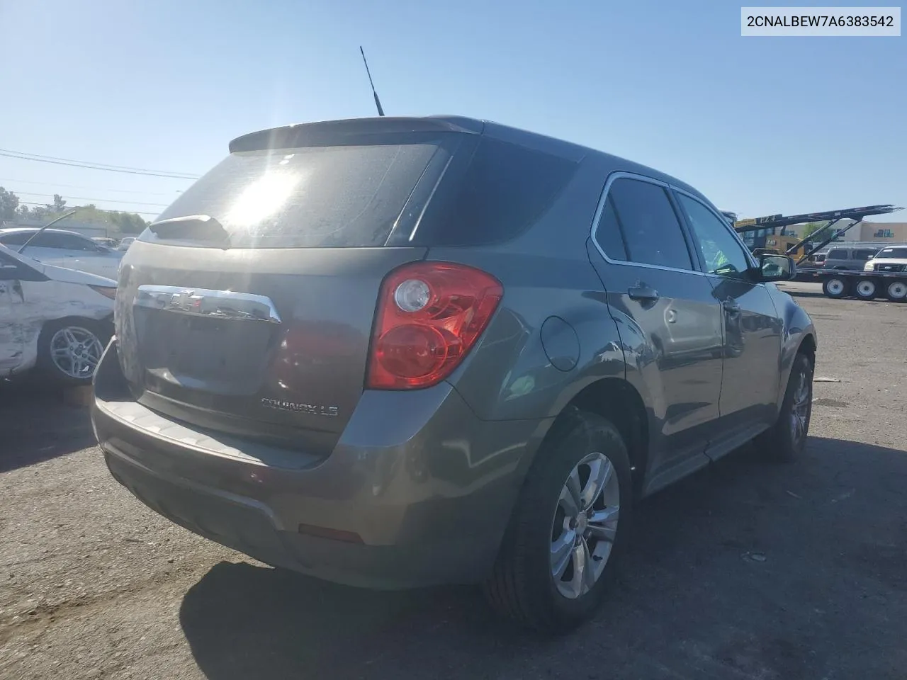 2CNALBEW7A6383542 2010 Chevrolet Equinox Ls