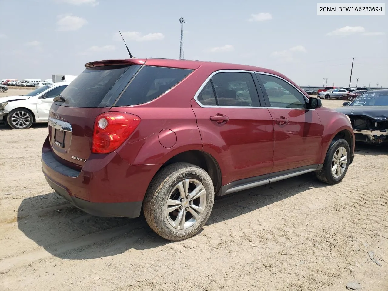 2CNALBEW1A6283694 2010 Chevrolet Equinox Ls