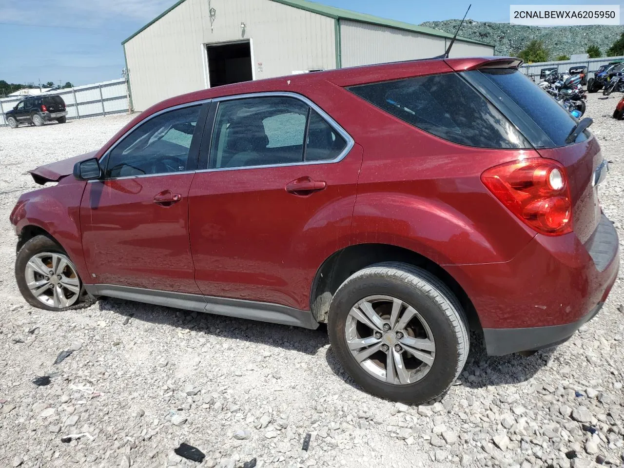 2CNALBEWXA6205950 2010 Chevrolet Equinox Ls