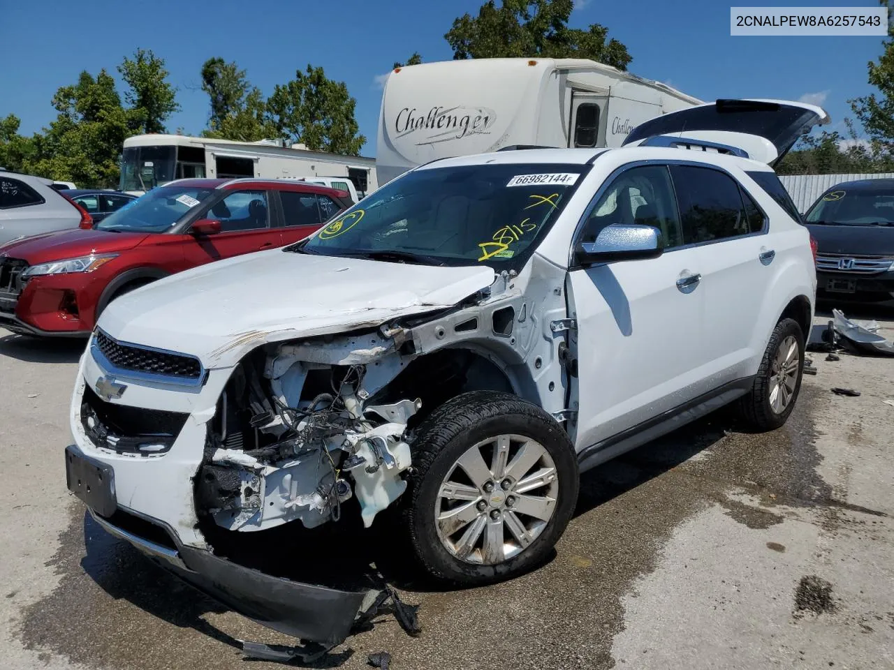 2CNALPEW8A6257543 2010 Chevrolet Equinox Lt