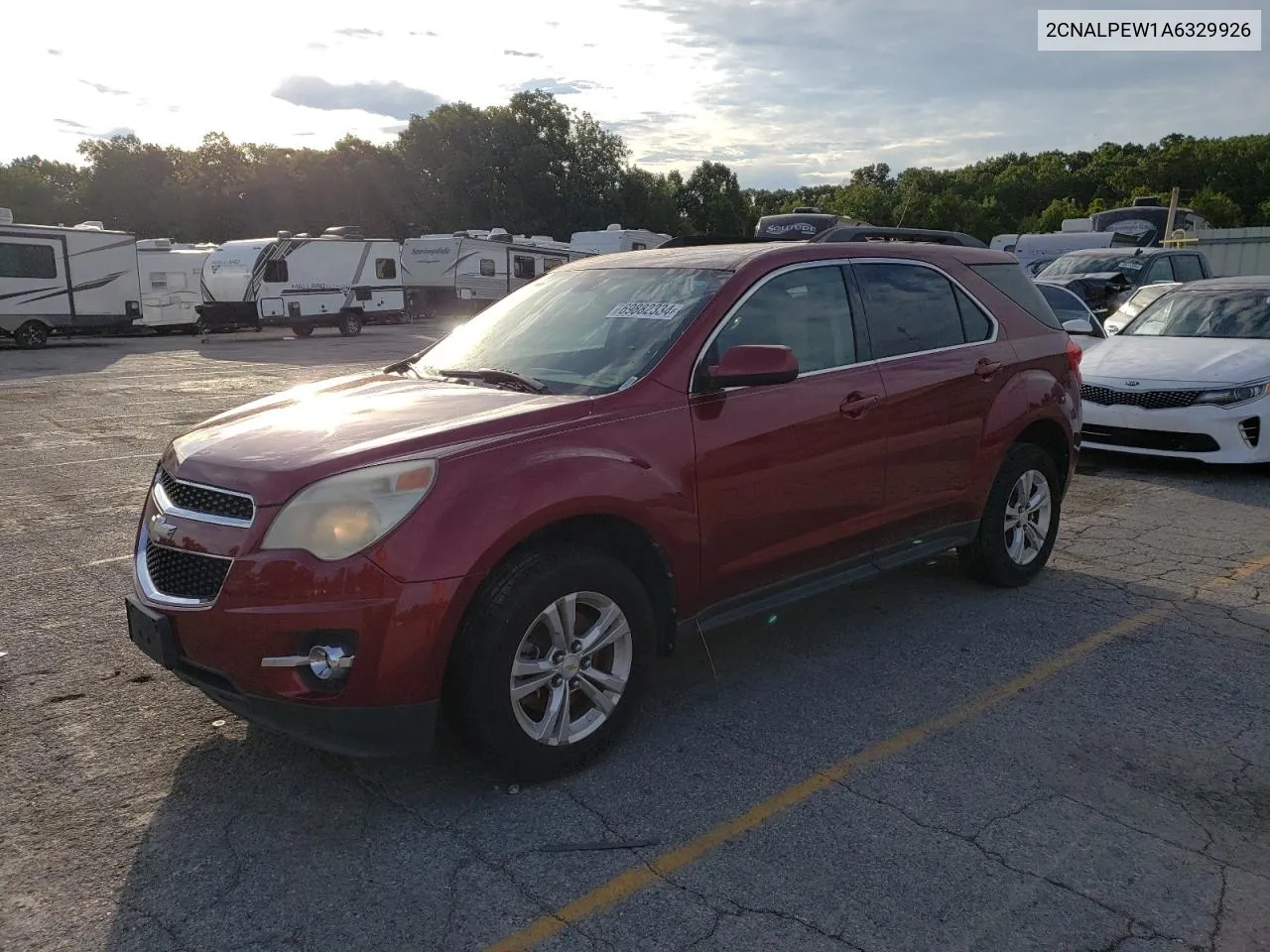 2CNALPEW1A6329926 2010 Chevrolet Equinox Lt