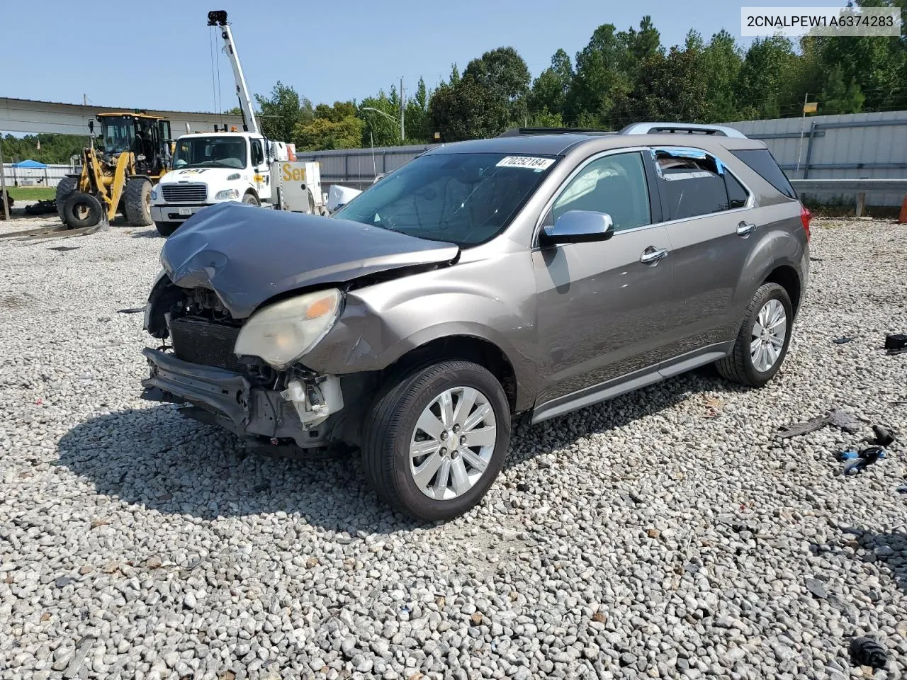 2010 Chevrolet Equinox Lt VIN: 2CNALPEW1A6374283 Lot: 70252184