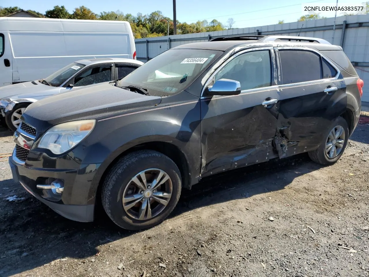 2010 Chevrolet Equinox Ltz VIN: 2CNFLGEW0A6383577 Lot: 74356404