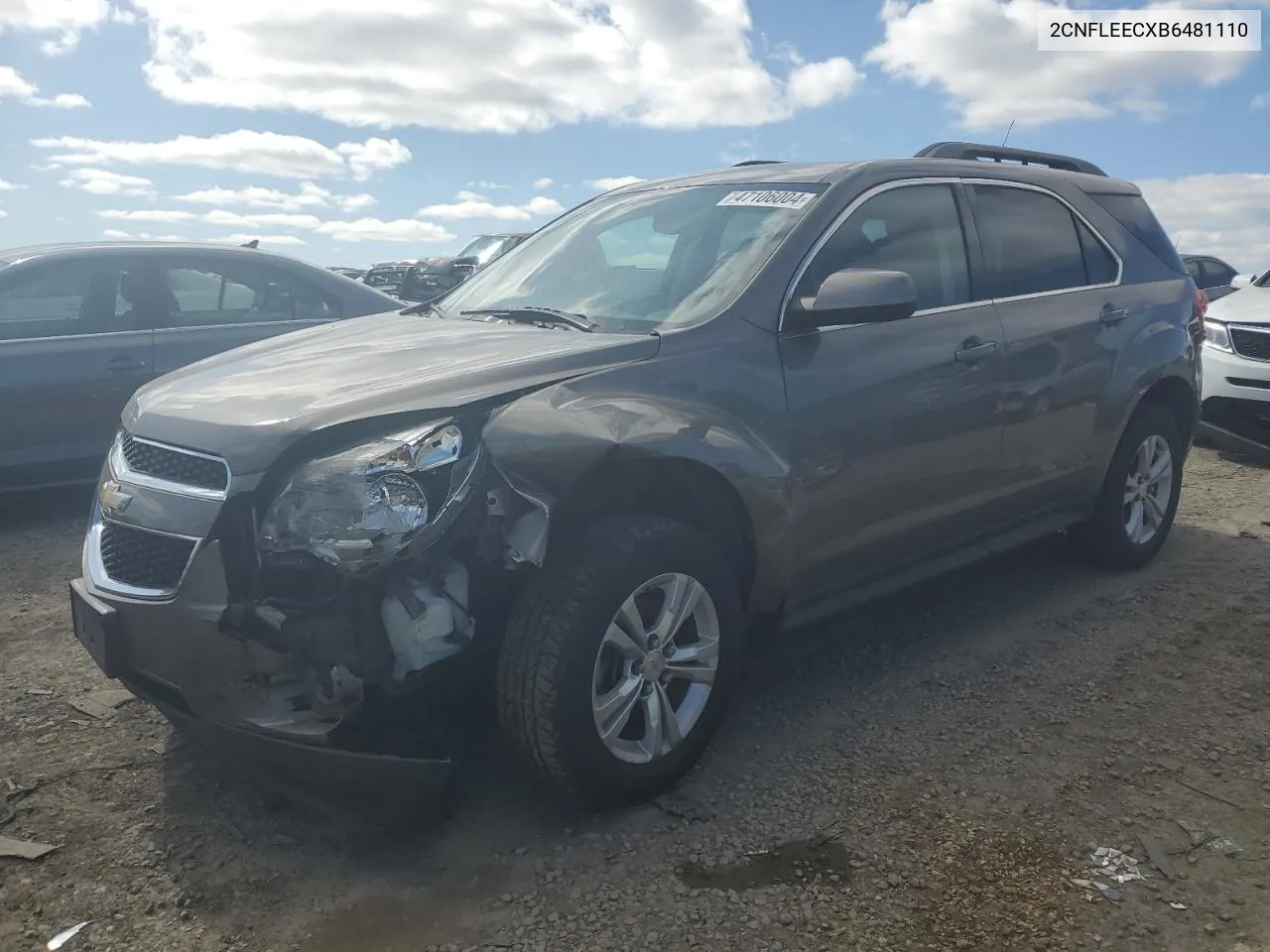 2011 Chevrolet Equinox Lt VIN: 2CNFLEECXB6481110 Lot: 47106004