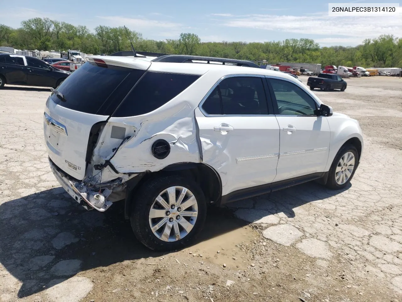 2GNALPEC3B1314120 2011 Chevrolet Equinox Lt