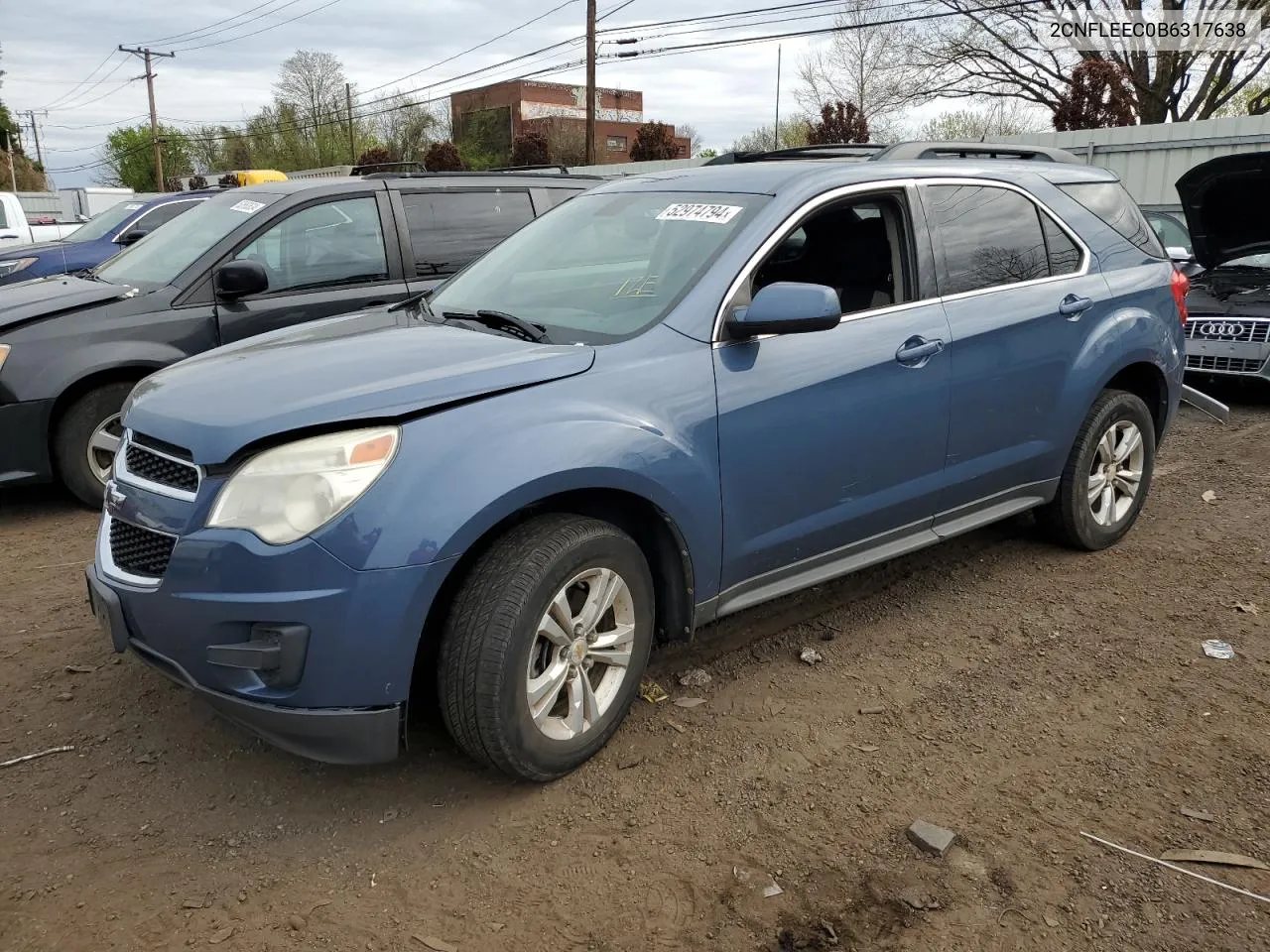 2011 Chevrolet Equinox Lt VIN: 2CNFLEEC0B6317638 Lot: 52974794