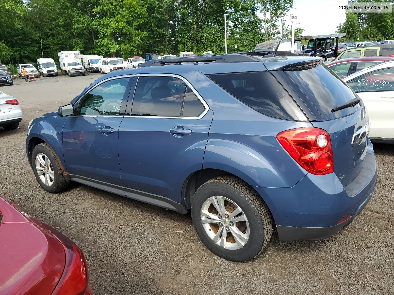 2011 Chevrolet Equinox Lt VIN: 2CNFLNEC3B6259119 Lot: 57135174