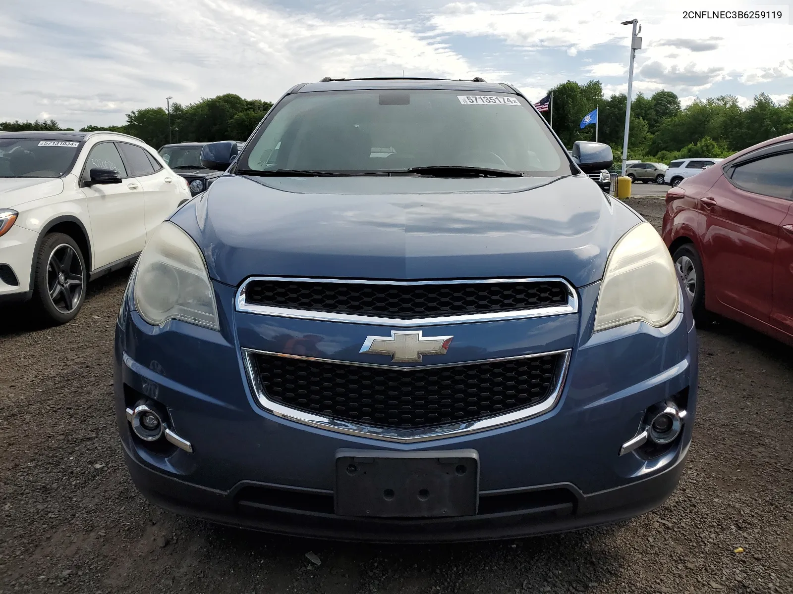 2011 Chevrolet Equinox Lt VIN: 2CNFLNEC3B6259119 Lot: 57135174