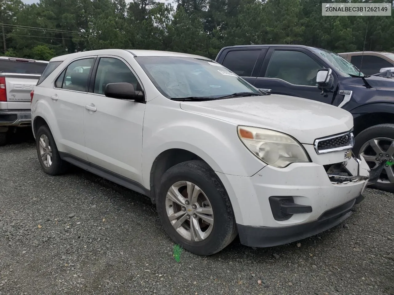 2011 Chevrolet Equinox Ls VIN: 2GNALBEC3B1262149 Lot: 57689844