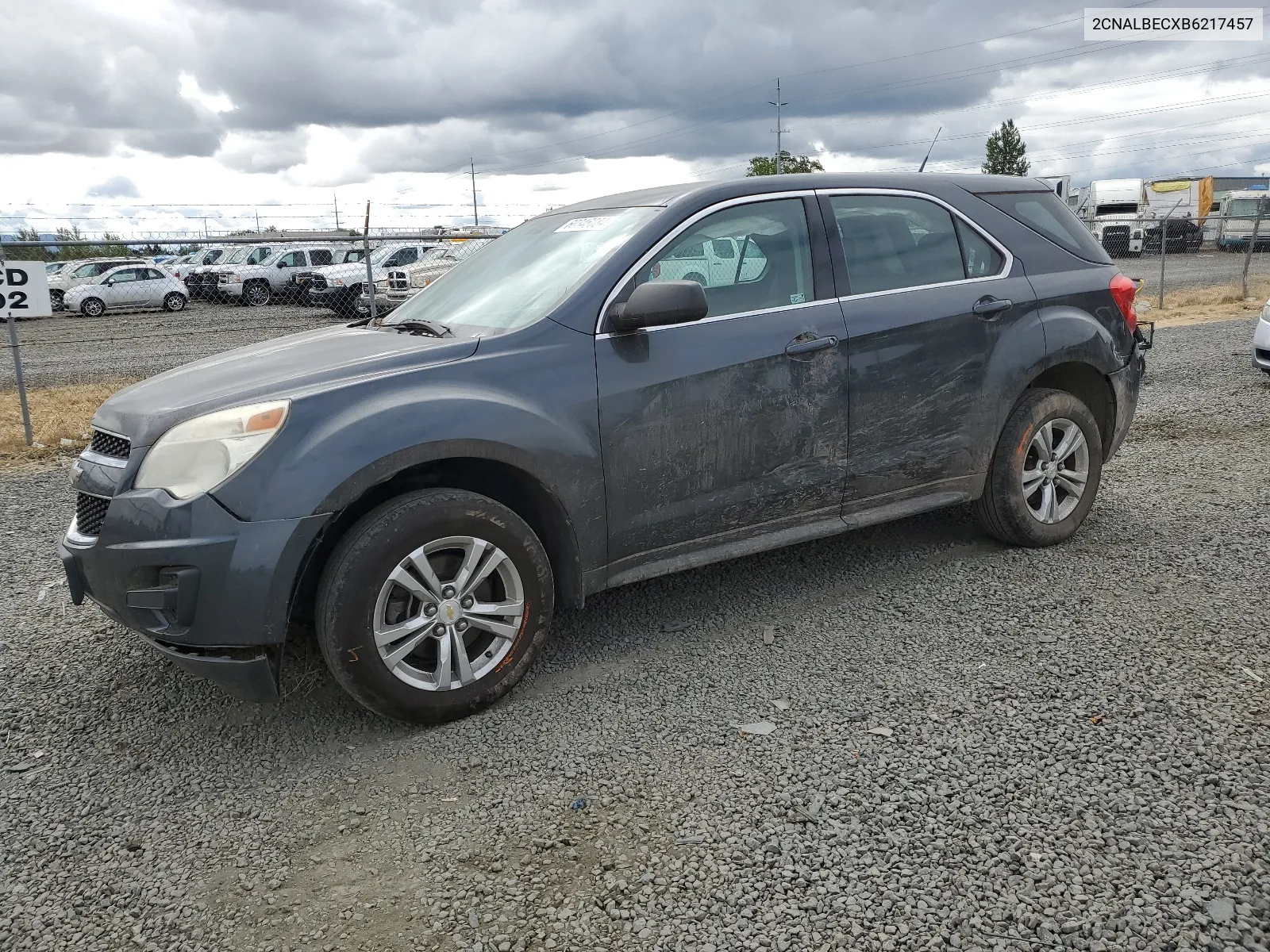 2011 Chevrolet Equinox Ls VIN: 2CNALBECXB6217457 Lot: 60346084