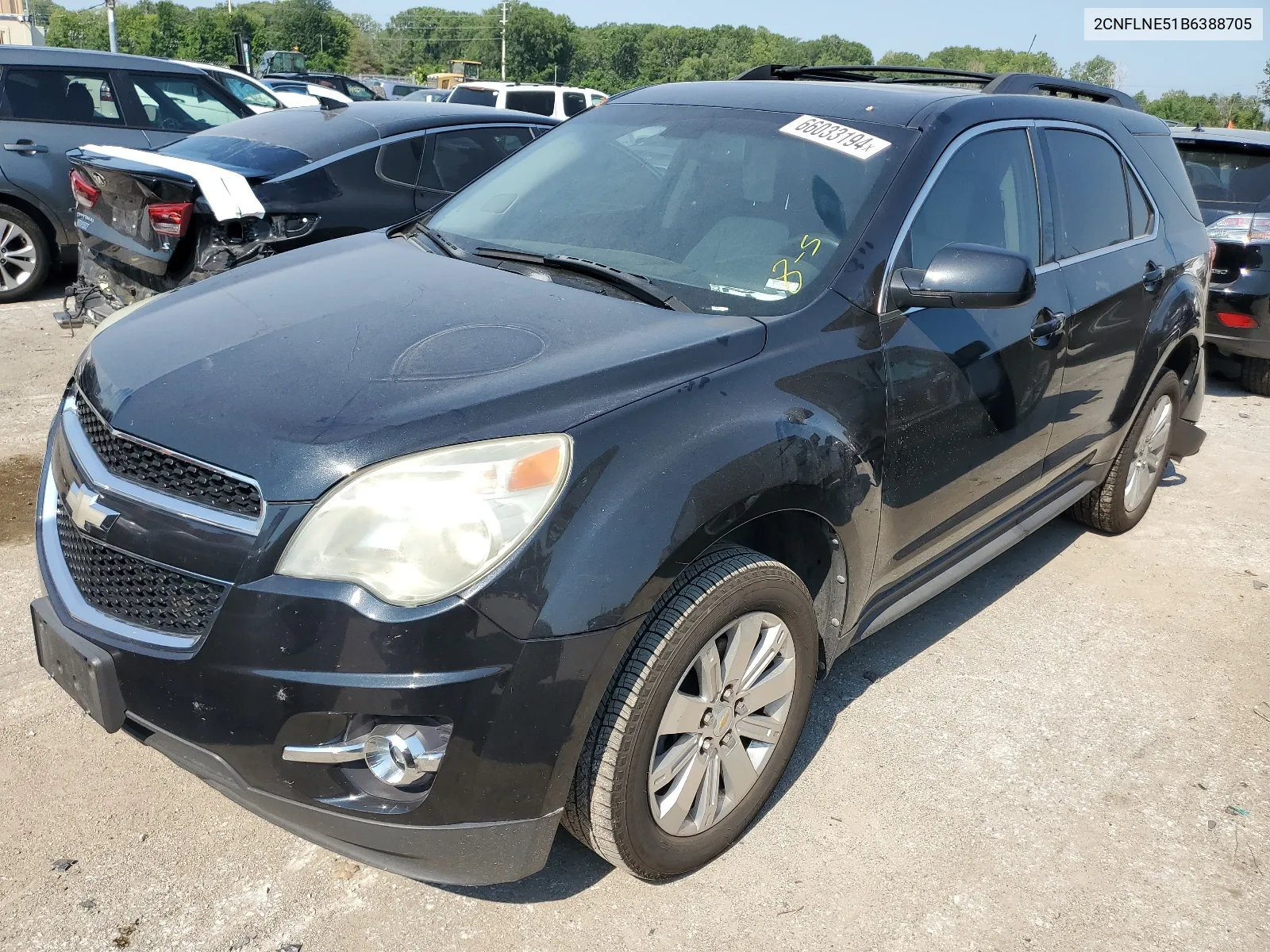 2011 Chevrolet Equinox Lt VIN: 2CNFLNE51B6388705 Lot: 66033194