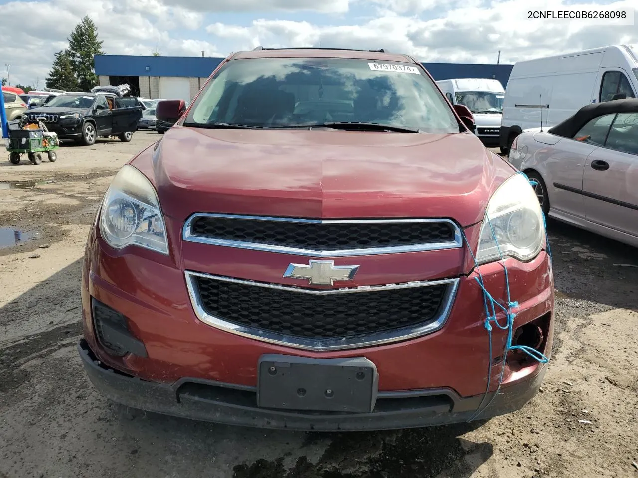 2011 Chevrolet Equinox Lt VIN: 2CNFLEEC0B6268098 Lot: 67970374