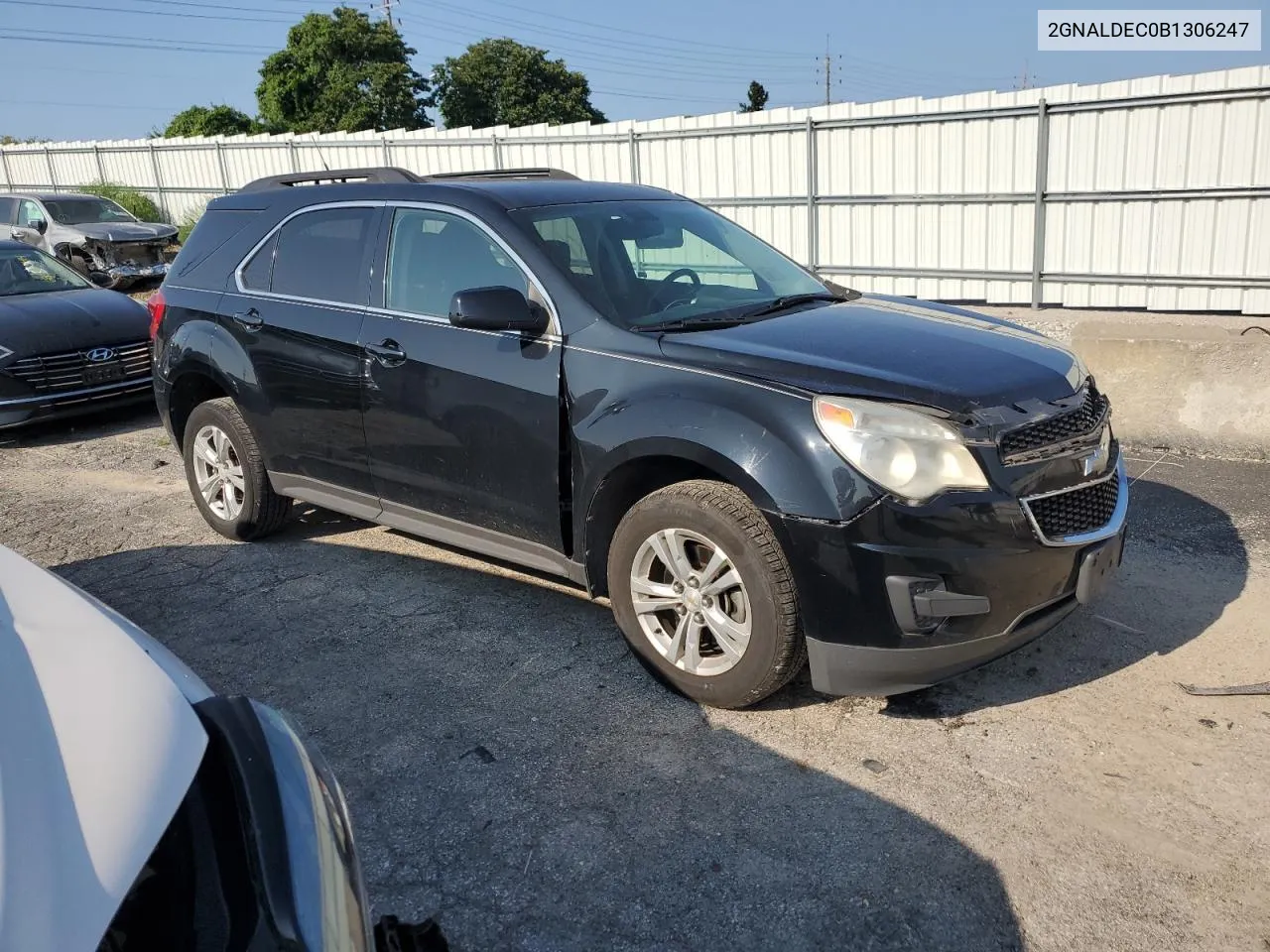 2GNALDEC0B1306247 2011 Chevrolet Equinox Lt