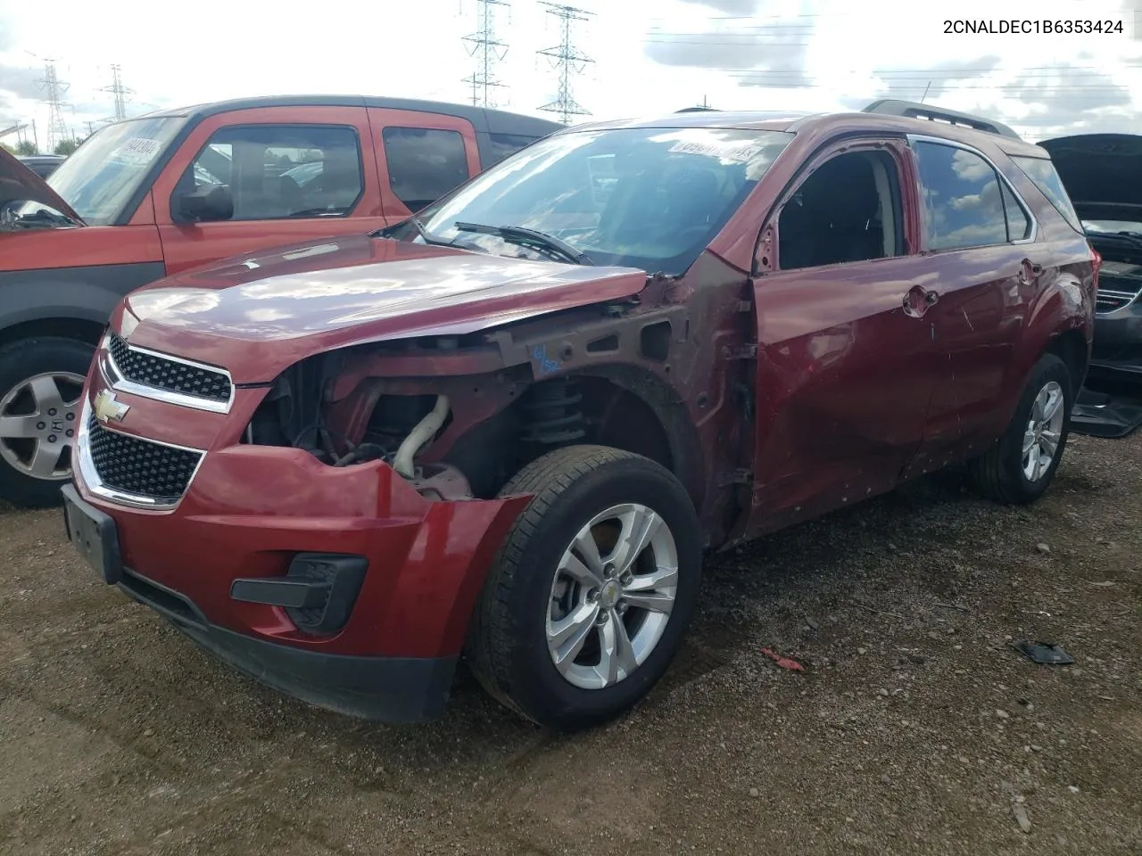 2CNALDEC1B6353424 2011 Chevrolet Equinox Lt