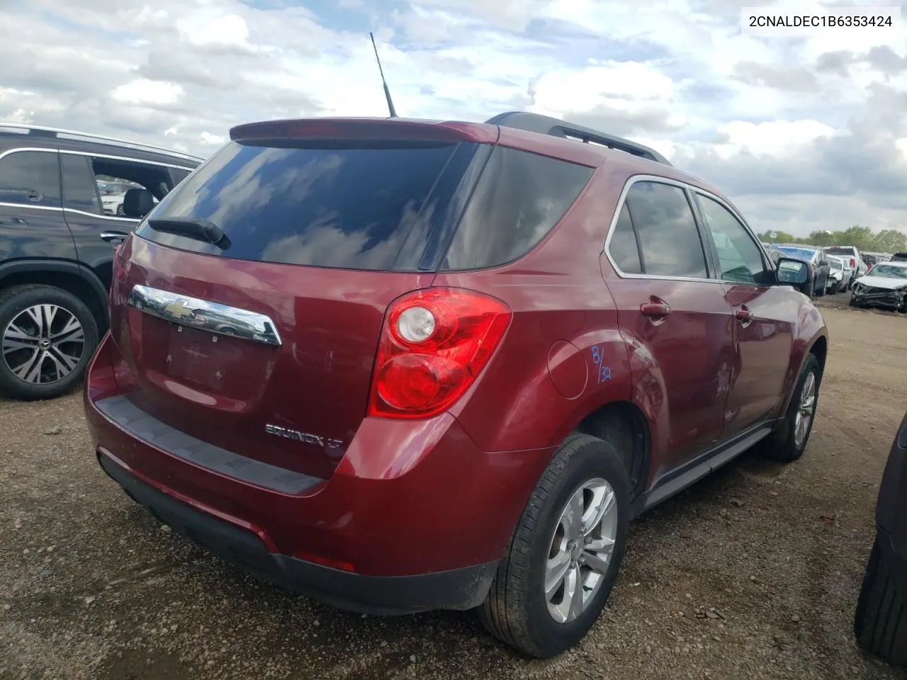 2CNALDEC1B6353424 2011 Chevrolet Equinox Lt