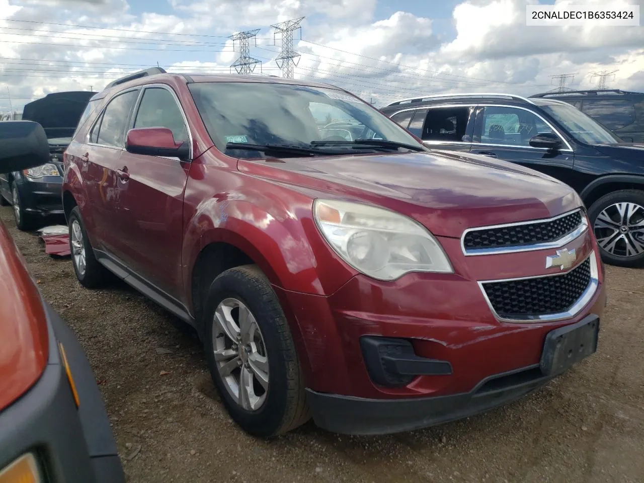 2CNALDEC1B6353424 2011 Chevrolet Equinox Lt