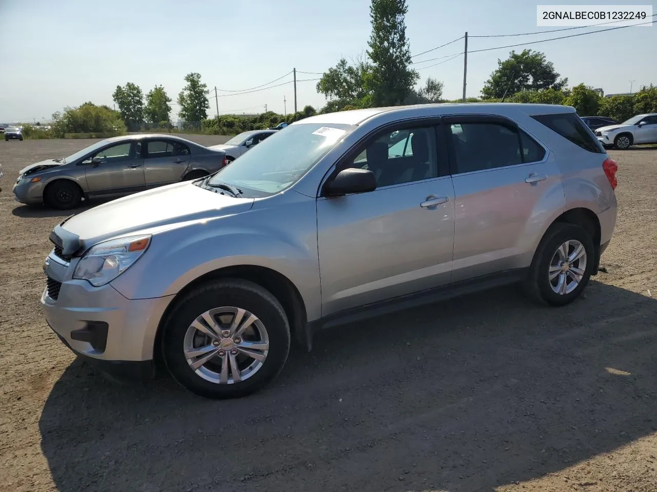 2GNALBEC0B1232249 2011 Chevrolet Equinox Ls