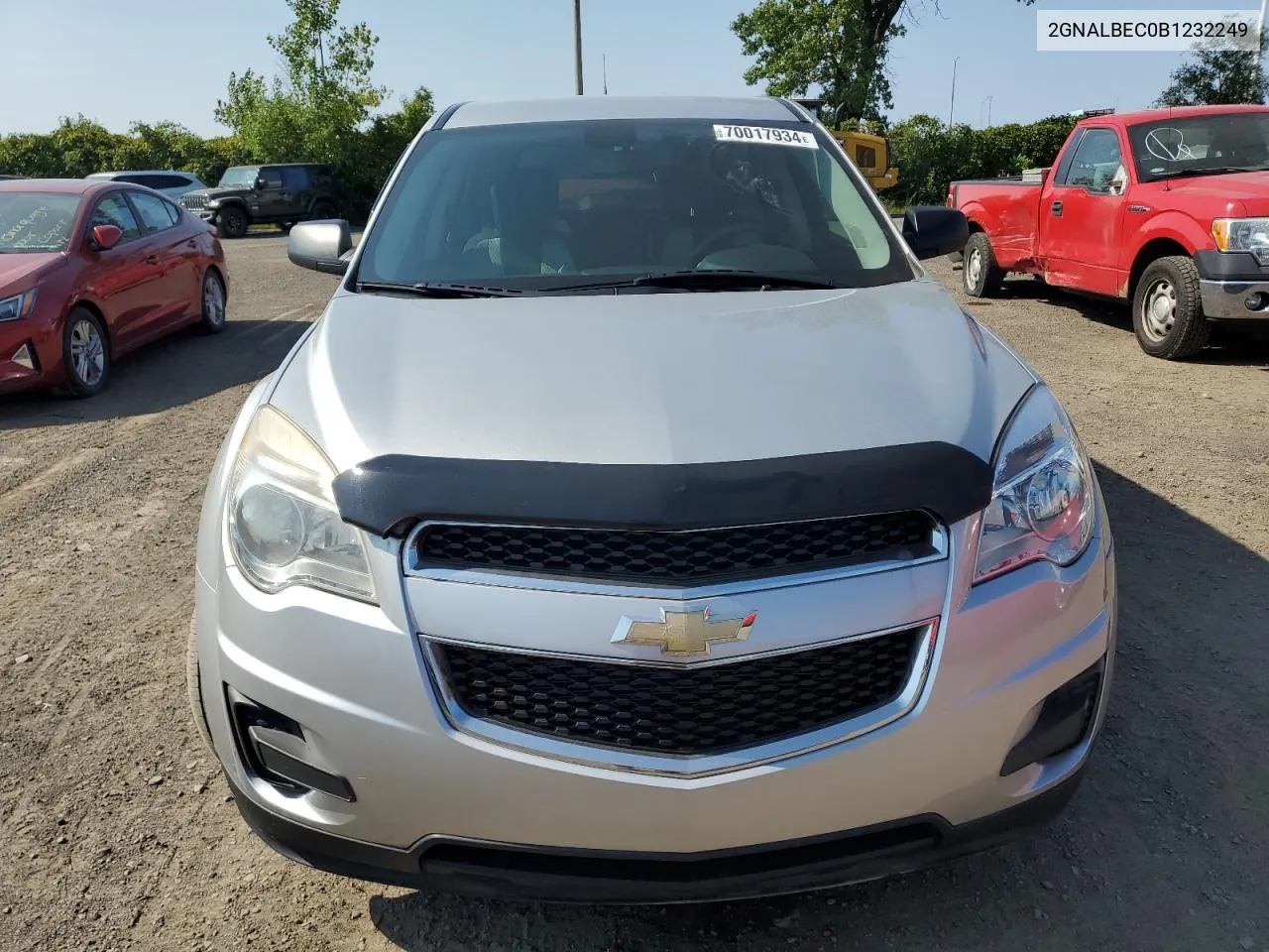 2011 Chevrolet Equinox Ls VIN: 2GNALBEC0B1232249 Lot: 70017934