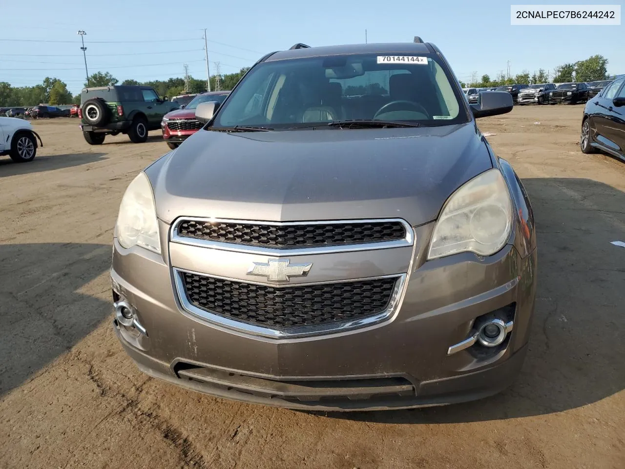 2011 Chevrolet Equinox Lt VIN: 2CNALPEC7B6244242 Lot: 70144144