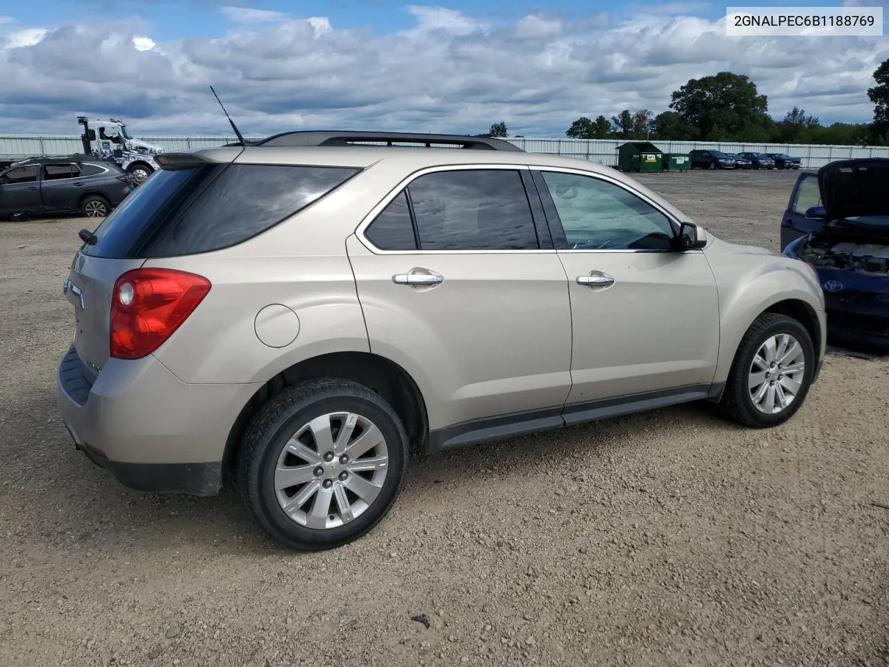 2GNALPEC6B1188769 2011 Chevrolet Equinox Lt