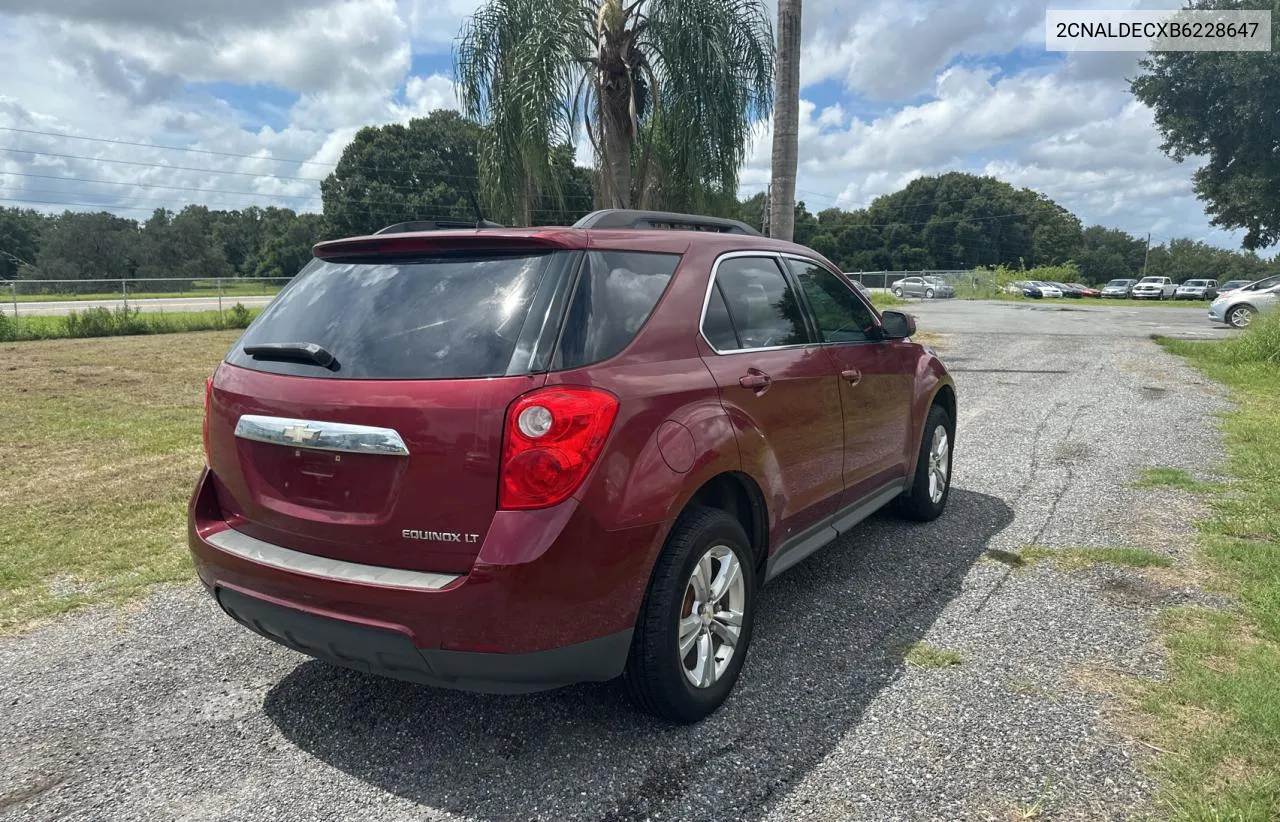 2CNALDECXB6228647 2011 Chevrolet Equinox Lt