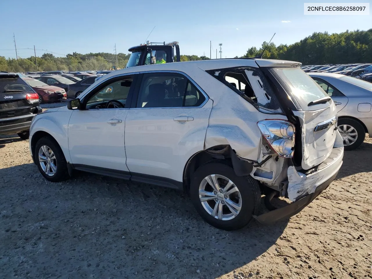 2011 Chevrolet Equinox Ls VIN: 2CNFLCEC8B6258097 Lot: 71045714