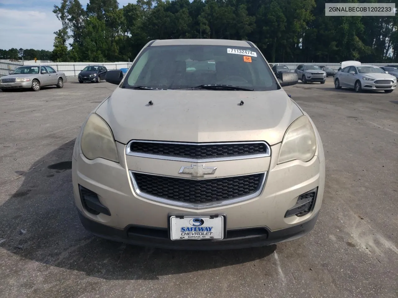 2011 Chevrolet Equinox Ls VIN: 2GNALBEC0B1202233 Lot: 71132474