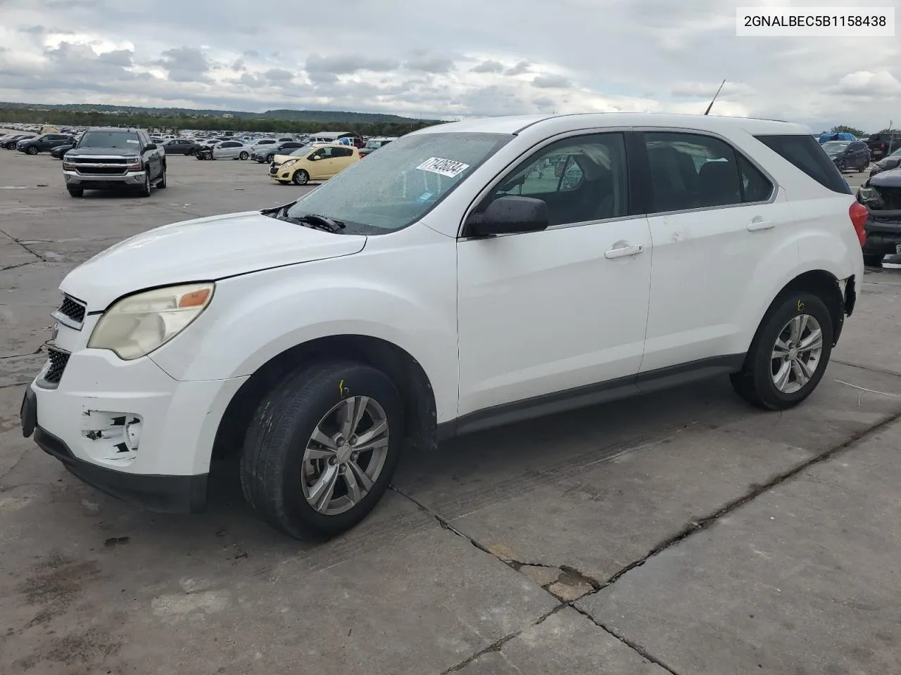 2011 Chevrolet Equinox Ls VIN: 2GNALBEC5B1158438 Lot: 71426034