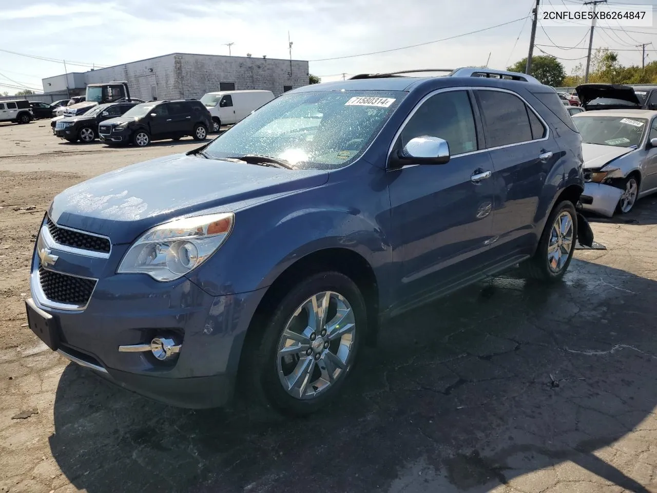 2CNFLGE5XB6264847 2011 Chevrolet Equinox Ltz