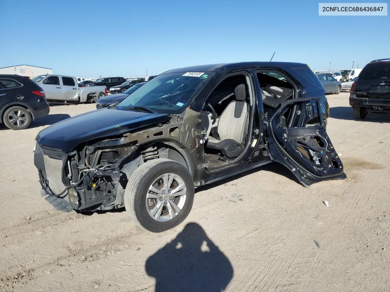 2011 Chevrolet Equinox Ls VIN: 2CNFLCEC6B6436847 Lot: 71993133