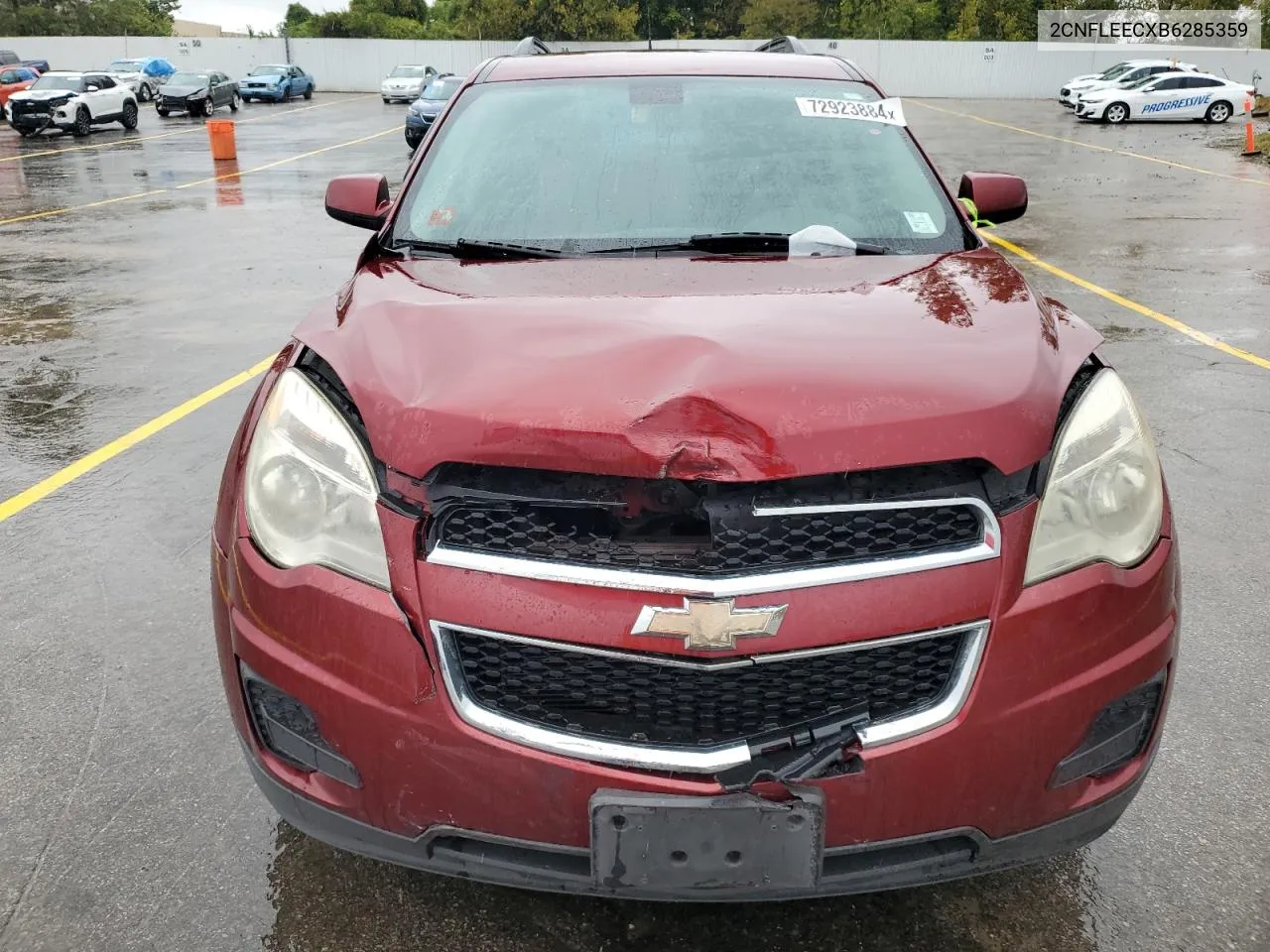 2011 Chevrolet Equinox Lt VIN: 2CNFLEECXB6285359 Lot: 72923884