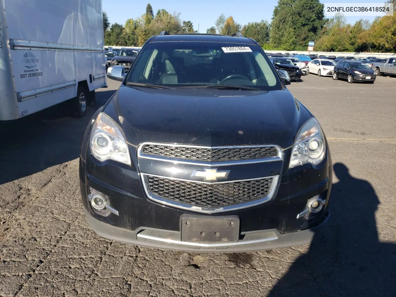 2011 Chevrolet Equinox Ltz VIN: 2CNFLGEC3B6418524 Lot: 73057804