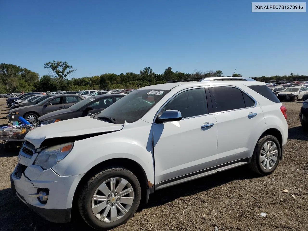 2011 Chevrolet Equinox Lt VIN: 2GNALPEC7B1270946 Lot: 73174284