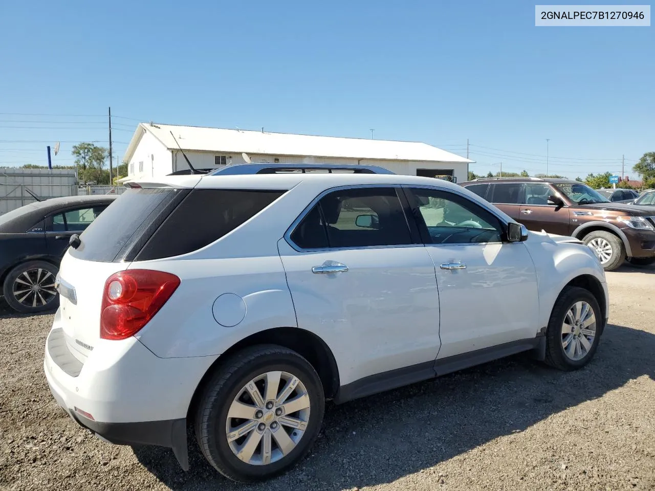 2011 Chevrolet Equinox Lt VIN: 2GNALPEC7B1270946 Lot: 73174284